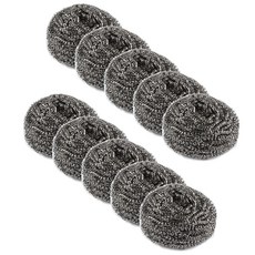 Sunwooland 亮晶晶不鏽鋼鋼絲絨 60 x 50 mm, 10入, 1個