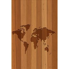 我的旅行日記：木製世界地圖旅行計畫和日記 6 X 9 139 頁平裝本, Createspace獨立發布平台