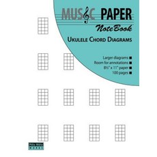 Music Paper Notebook - Ukulele Chord Diagrams Paperback, Pele-Mele Works