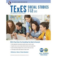 TExES Social Studies 7-12 (232) Book + Online Paperback, Research & Education Association