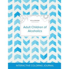 Adult Coloring Journal: Adult Children of Alcoholics (Pet Illustrations Watercolor Herringbone) Paperback, Adult Coloring Journal Press