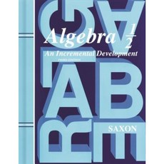 Saxon Algebra 1/2: Student Edition Grade 8 2004 Hardcover, Saxon Publishers