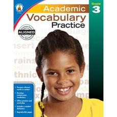 Academic Vocabulary Practice Grade 3 Paperback, Carson Dellosa Publishing Company