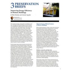 Improving Energy Efficiency in Historic Buildings Paperback, National Park Service Division of Publication