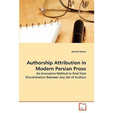 Authorship Attribution in Modern Persian Prose Paperback, VDM Verlag