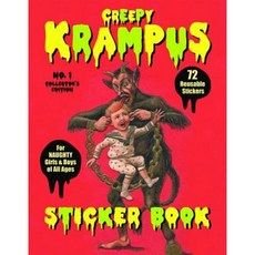 Krampus Sticker Book 72 Reusable Stickers for Naughty Girls and Boys of All Ages Paperback, Last Gasp
