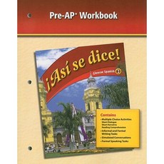 Asi Se Dice! Glencoe Spanish 2 Pre-AP Workbook Paperback, McGraw-Hill/Glencoe