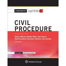 Casenote Legal Briefs for Civil Procedure Keyed to Subrin Minow Brodin Main and Lahav Paperback, Aspen Publishers