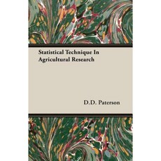 Statistical Technique in Agricultural Research Paperback, Gadow Press