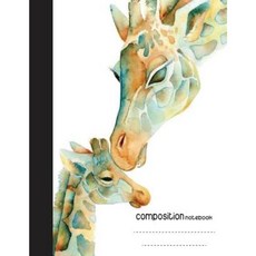 作文筆記本 8.5 X 11 110 頁：水彩長頸鹿：（學校筆記本）平裝本, Createspace獨立發布平台