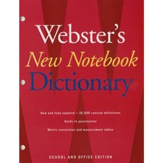 Webster's New Notebook Dictionary Paperback, Houghton Mifflin