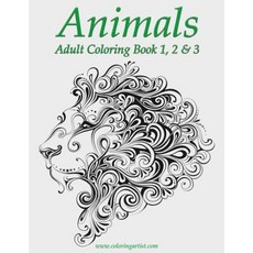 動物成人著色書 1 2 & 3 平裝本, Createspace獨立發布平台