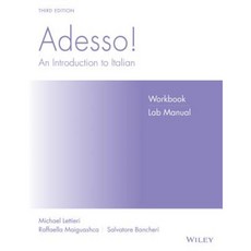Adesso! Workbook/Lab Manual: An Introduction to Italian Paperback, Wiley
