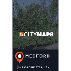 城市地圖梅德福馬薩諸塞州美國平裝本, Createspace獨立發布平台