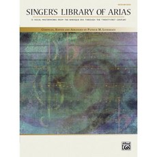 Singer's Library of Arias: Medium High Voice Book & CD Paperback, Alfred Music