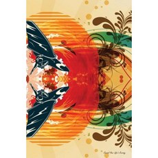 Journal Your Life's Journey: Grunge Summer Background Lined Journal 6 X 9 100 Pages Paperback, Createspace Independent Publishing Platform