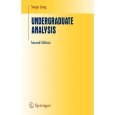 Undergraduate Analysis Hardcover, Springer