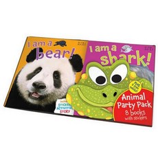Animal Party Pack: Eight Fantastic Books Each with Colorful Stickers and Animal Paperback, Miles Kelly Publishing