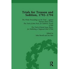 Trials for Treason and Sedition 1792-1794 Part I Vol 1 Hardcover, Routledge
