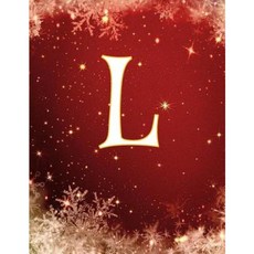 L: Monogram Initial L Christmas Notebook/Journal/Diary 100 Pages 8.5 X 11 Paperback, Createspace Independent Publishing Platform
