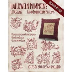 Halloween Pumpkins Hand Embroidery Patterns Paperback, Createspace Independent Publishing Platform