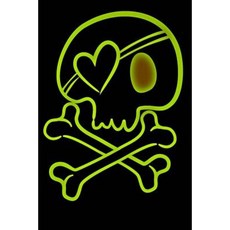 Green Skull and Crossbones Journal: 160 Page Lined Journal/Notebook Paperback, Createspace Independent Publishing Platform