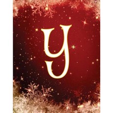 Y: Monogram Initial Y Christmas Notebook/Journal/Diary 100 Pages 8.5 X 11 Paperback, Createspace Independent Publishing Platform