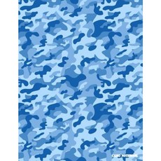 Camo Notebook: Cobalt Blue Camouflage 144 Pages Paperback, Createspace Independent Publishing Platform