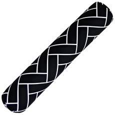 Ikkonihouse 半積木糖果造型長抱枕 含枕芯, 黑色