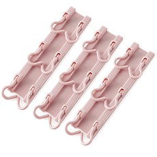 Block Mart 廚房料理工具多功能掛架, 粉紅色, 3個