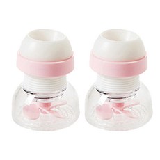 블럭마트 늘어나는 싱크대 수도꼭지 필터, 핑크, 2개입