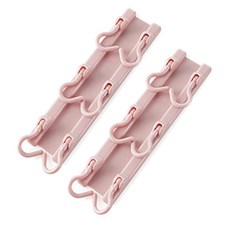 BeurreokMateu 廚房烹飪工具多功能掛勾, 粉色的, 2件