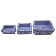 長方形鐵盒 6入 A+B+C 隨機出貨, 1套