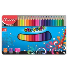 Maped Color'Peps 彩色鉛筆 832056 鐵盒, 36色, 1個