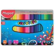 Maped 彩色鉛筆 Color Pep's 832058 鐵盒, 48色, 1個