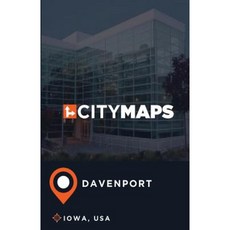 愛荷華州達文波特城市地圖平裝本, Createspace獨立發布平台