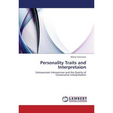 Personality Traits and Interpretaion Paperback, LAP Lambert Academic Publishing