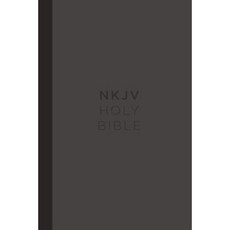 NKJV Compact Single-Column Reference Bible Hardcover Gray Red Letter Edition Comfort Print Hardcover, Thomas Nelson
