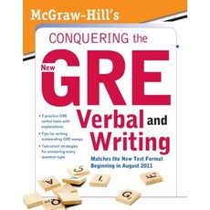 McGraw-Hill's Conquering the New GRE Verbal and Writing Paperback, McGraw-Hill Education