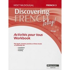 Discovering French Today!: French 3 Rouge: Activites Pour Tous Paperback, Houghton Mifflin