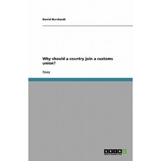 Why Should a Country Join a Customs Union? Paperback, Grin Publishing