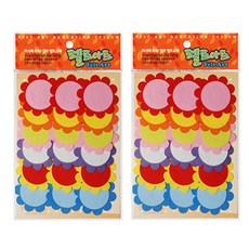 동기오피스 펠트아트 과꽃 18p x 2세트, 혼합 색상(DF-1051)