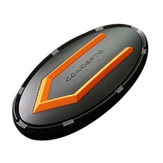 닥쏘오토 카컴 컨셉토 차량용 엠블럼, 블랙 + 블랙 + 오렌지, 1개