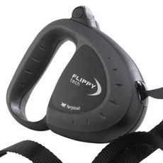 ferplast 飛寶 Profi 扁帶式自動牽繩 黑色, 1個