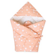 Organic Boom 新生兒日月印花包巾