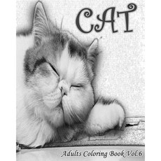 貓：成人著色書第 6 卷：各種風格的成人貓著色書平裝本, Createspace獨立發布平台