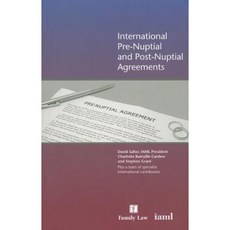 International Pre-Nuptial and Post-Nuptial Agreements Paperback, Jordan Publishing (GB)