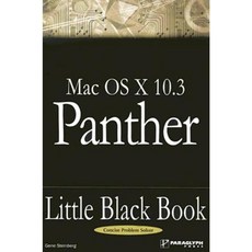 Mac OS X 10.3 Panther Little Black Book Paperback, Paraglyph Press