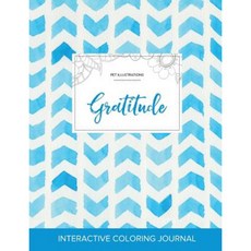 Adult Coloring Journal: Gratitude (Pet Illustrations Watercolor Herringbone) Paperback, Adult Coloring Journal Press
