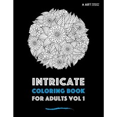 Intricate Coloring Book for Adults Vol 1 Paperback, Art Therapy Coloring